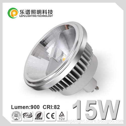 12W NO dimmable 2700k Ra85 cob led ar111 GU5.3 12v with CE AND ROHS approved